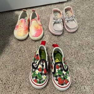 Baby girls slip on shoe lot